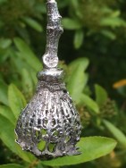 Silver Cast Poppy Head and Twig 24 inch Chain £80